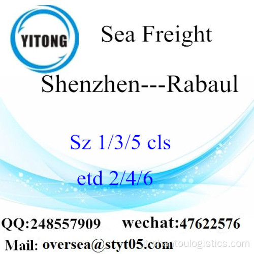 Shenzhen Port LCL Consolidation To Rabaul